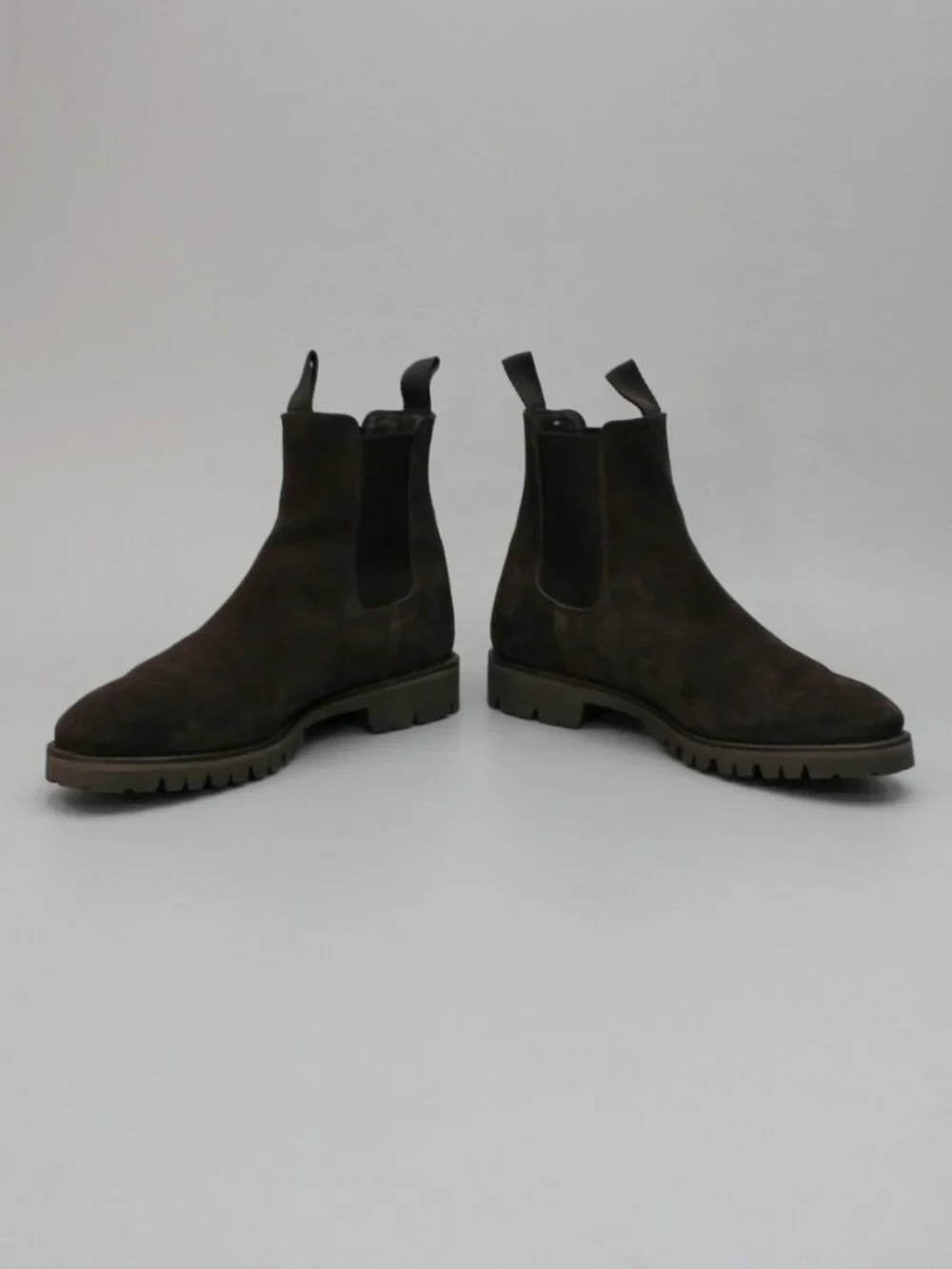 Cavour (8 UK) Men's (9 US) Chelsea Brown Suede Pull-on Ankle Vibram Boots Spain